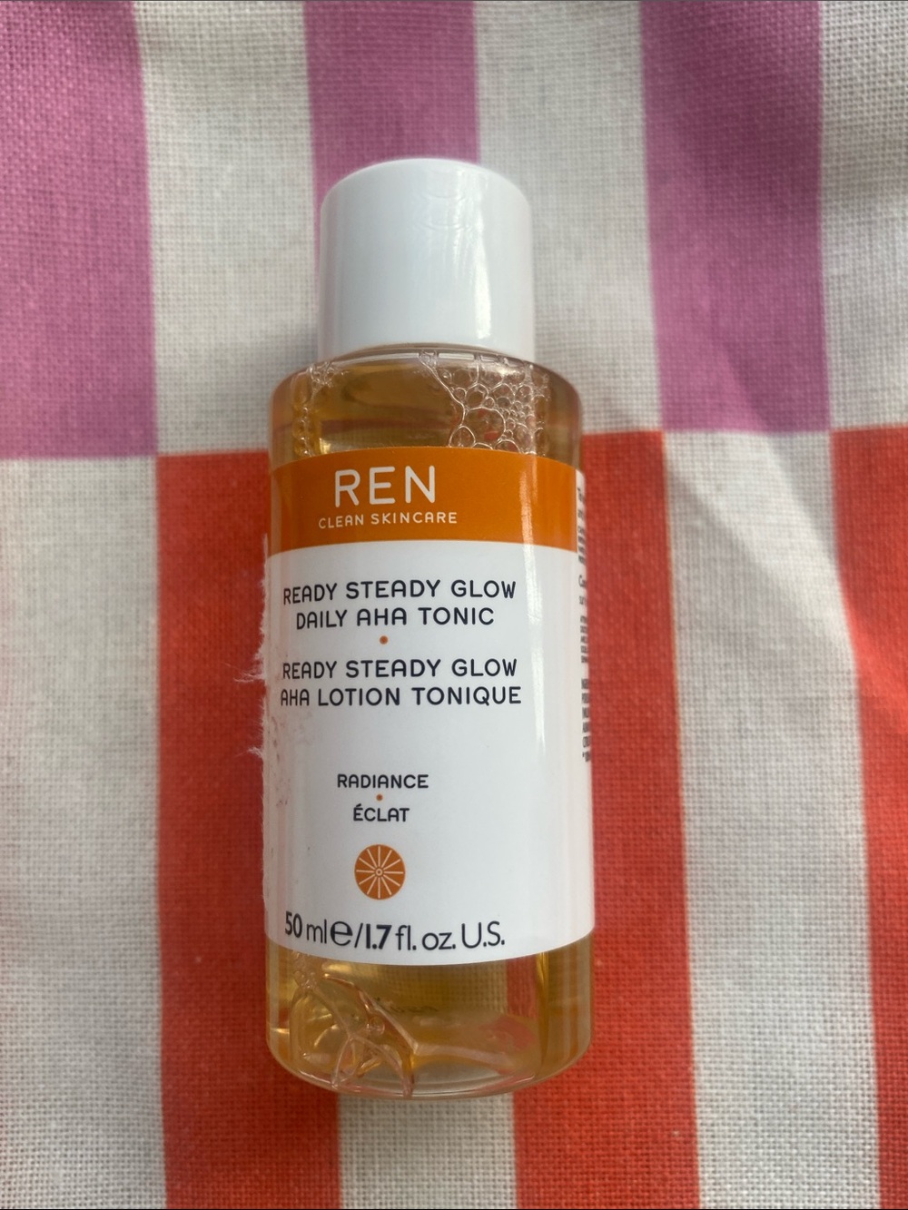REN READY STEADY GLOW DAILY AHA TONIC mini new DISCONTINUED